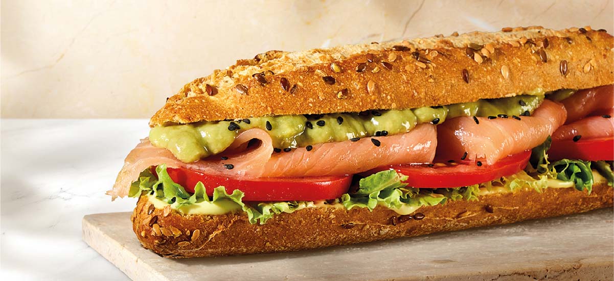 Pans Salmão Guacamole