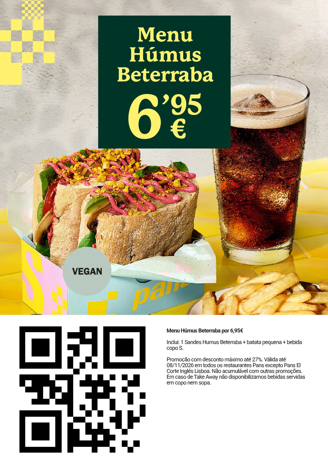 Cupão Menu Humus Beterraba Pans