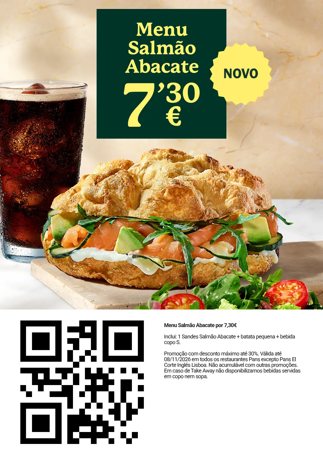 Cupão Menu Salmão Abacate