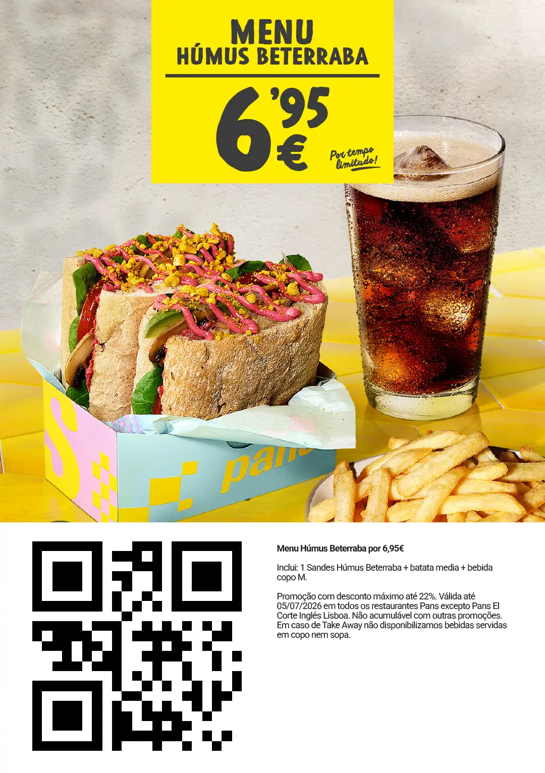 Cupão Menu Humus Beterraba Pans