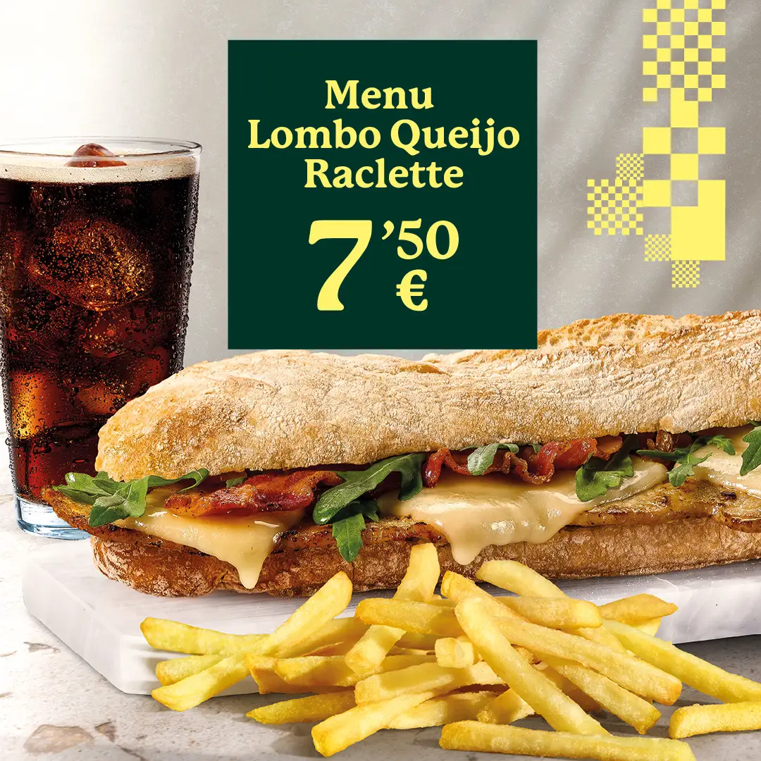 Cupão Menu Lombo Raclette Pans